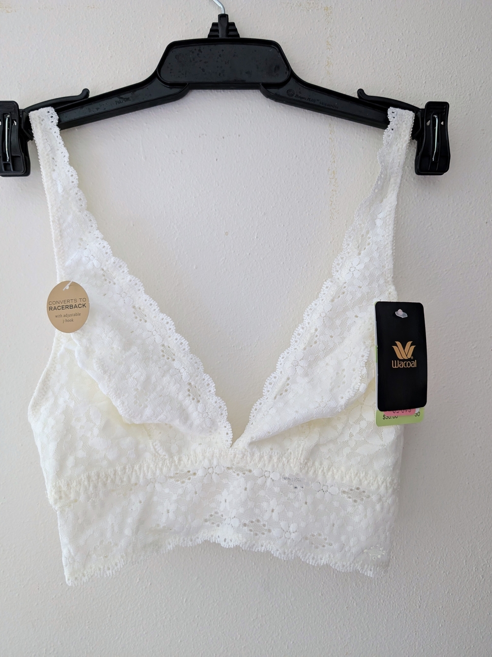 Wacoal White Floral Lace Bralette